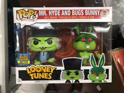 funko pop looney tunes hyde and bugs sdcc case fresh