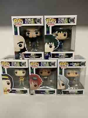 Funko Pop Cowboy Bebop Set Spike Spiegel Faye Valentine Jet Black Ed Animation