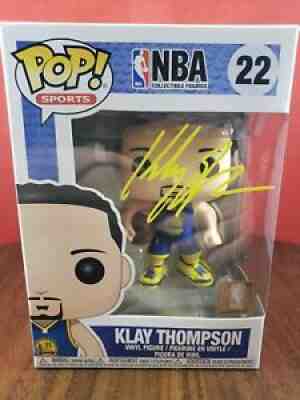 Klay Thompson Warriors Signed Funko Pop Fanatics Authenticated