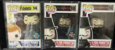 V For Vendetta Funko Set! Freddy, Metallic and Normal!