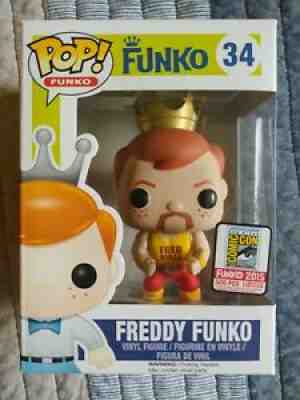 GRAIL New Funko POP FREDDY FUNKO HULK HOGAN 2015 SDCC LE500 PCS Mint/Near Mint