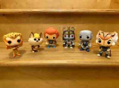 Thundercats Funko Pop Oob Complete Set Including Sdcc Lion-o And Mumm-ra