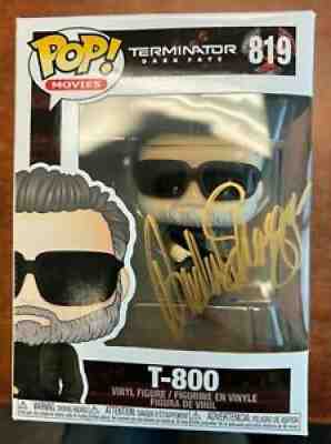 Arnold Schwarzenegger Hand-Signed T-800 Funko Pop w/COA, Hologram & Protector