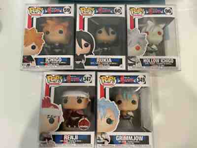 Funko Pop! Animation Shonen Jump Bleach Lot Hollow Ichigo, Rukia, Grimmjow More