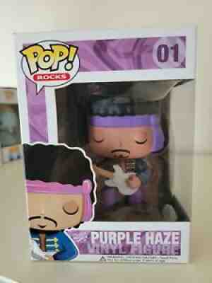 Purple Haze Funko Pop! #1 Rocks Jimi Hendrix Vinyl Figure Vaulted