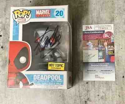 DEADPOOL RARE HOT TOPIC FUNKO POP SIGNED STAN LEE, ROB LIEFELD JSA AUTHENTIC