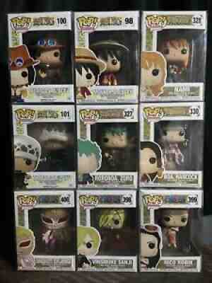 One Piece Funko Pop Lot Of 9 - Rare - Trafalgar Law