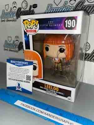 MILLA JOVOVICH LEELOO FIFTH ELEMENT SIGNED AUTOGRAPHED FUNKO POP-BAS COA BECKETT