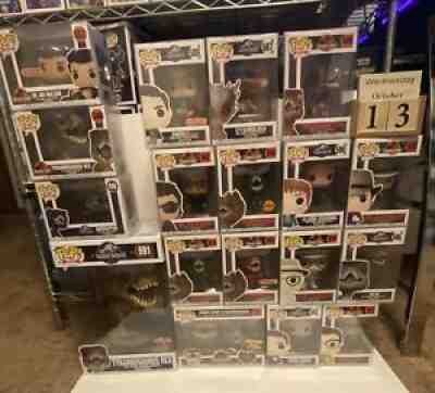 Funko Pop! Jurassic world/Park Lot of 18! T rex 591, Alan Grant 545 And More ð??¥