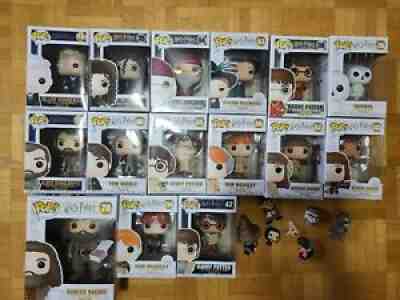 Lot of 22 Harry Potter Funko Pop Figures Ron, Dumbledore, Hermione, Snape, Dobby