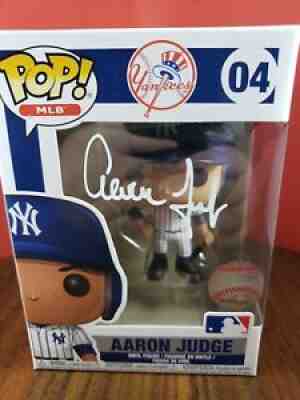 Aaron Judge White Ink Signed Funko Pop MLB Authenticated