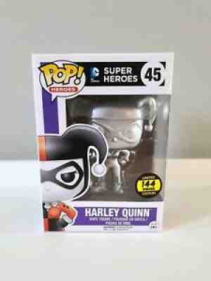 Funko Pop! Harley Quinn (Silver) Hot Topic Exclusive Figure #45 - SUPER RARE!