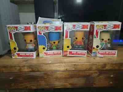 The Simpsons Funko Pop. Homer #01, Marge #02, Bart #03, Krusty #04