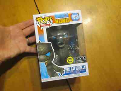 FUNKO POP GODZILLA VS KONG HEAT RAY GODZILLA 1018 GITD GLOW DARK FYE READ DAMAGE