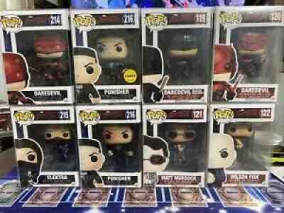 Daredevil Funko Pop Collection. 119 120 121 122 214 215 216 216 Chase.