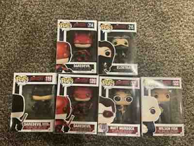 Funko Pop Daredevil Lot - Daredevil, Elektra, Matt Murdock, Wilson Fisk