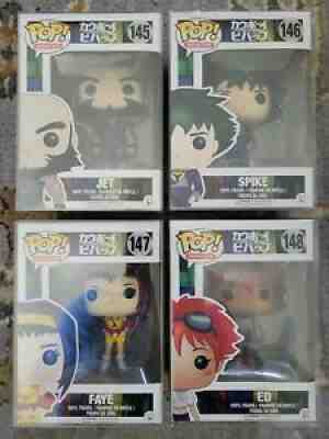 Funko POP! Cowboy Bebop Set Spike, Faye, Ed & Jet Vaulted Original 4