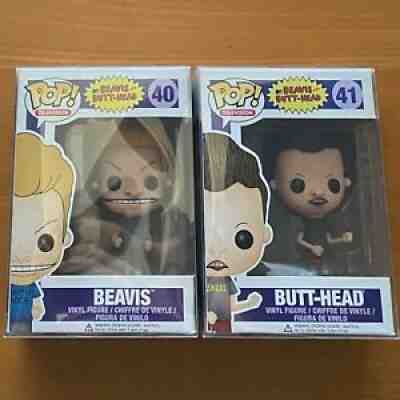 Beavis And Butt-Head Funko Pop Television MTV 40 & 41 Set 2013 with Protectors