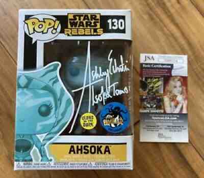 Funko Pop Ashley Eckstein autographed Signed Ahsoka Star Wars Inscription - JSA