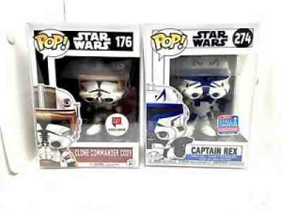 star wars funko pop exclusive commander cody 176 captain rex 274 LE