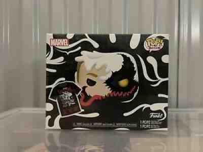 Funko Pop! ANTI-VENOM GITD Box Lunch Exclusive SEALED XL Tee & POP Eddie Brock