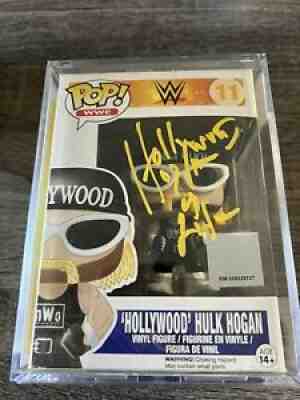 WWE Funko Pop Autographed Hollywood Hulk Hogan NWO Mint Certified Authenticity.