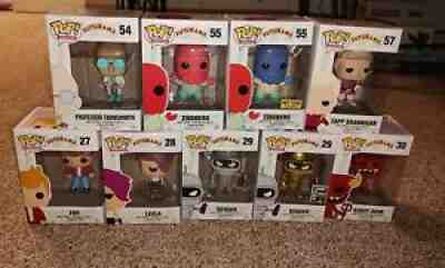 Futurama Funko Pop Lot . Vaulted Rare NIB. Fry , Leela , Bender , Zoidberg more