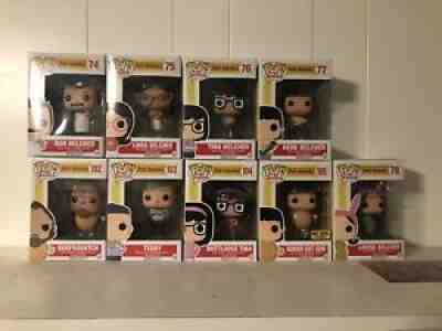 Bobâ??s Burgers Funko POP Lot 9 Figures 74 75 76 77 78 102 103 104 105 *MINT*