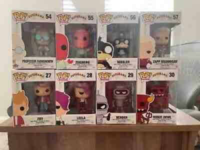 Funko Pop Futurama Lot: Fry, Leela, Bender, Zoidberg, Prof. Farnsworth And More