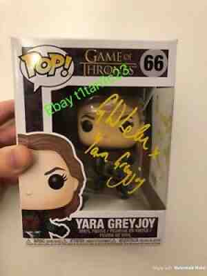 GEMMA WHALEN SIGNED YARA GREYJOY FUNKO POP 66 BECKETT COA AUTO RARE THRONES