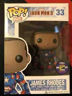 Funko Pop James Rhodes 33 SDCC 2013 Exclusive And Iron Man 23