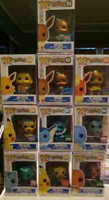 Funko POP! Diamond Pokemon Full Collection Pikachu Eevee Charmander Vaporeon