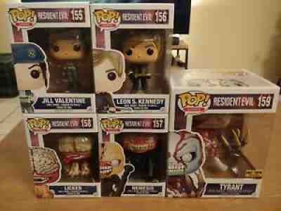 funko pop resident evil lot collection