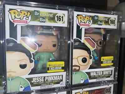 Funko Pop Breaking Bad Hazmat Suit Entertainment Earth Walter Jesse Green SET