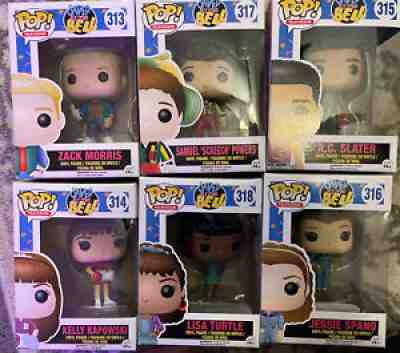 Funko Pop Saved By The Bell Lot 6 Complete Six Figure Set