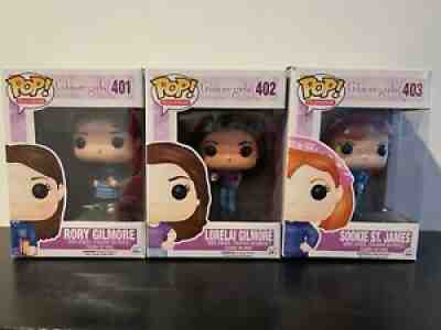 Mint-New in Box-Funko Pop Gilmore Girls Set Lorelai Rory Sookie #401 #402 #403