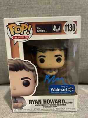 BJ NOVAK SIGNED RYAN HOWARD FUNKO POP 1130 THE OFFICE WALMART EXCL BAS COA AUTO