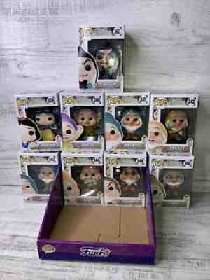 Snow White And The Seven Dwarfs Funko Pop Complete Set of 9 Very Rare Vaulted!