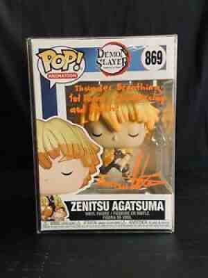 Zenitsu Agatsuma Funko POP! SIGNED (quote and signature)