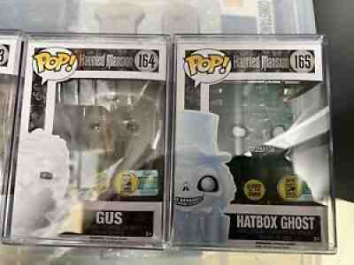 Haunted Mansion SDCC Complete Funko Pop Set (MINT) RARE Glow In The Dark