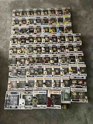 Funko pop! Large Lot of 77- Stranger Things, Marvel,Big Bang + More â?¦..