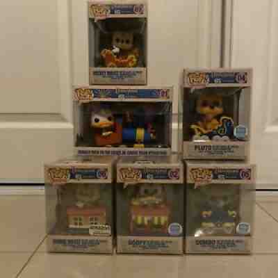 Casey Jr. Circus Train Funko Pop set of 6 Mickey Minnie Donald Goofy Dumbo Pluto