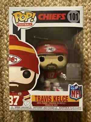 BRAND NEW! Funko Pop Travis Kelce NFL Chiefs #101 - Vaulted Retired 