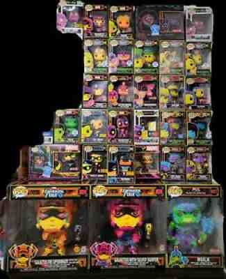 Funko Pop! Blacklight Lot! 32 Total Pieces! Jumbo, Advent, 4-Pack, and more!