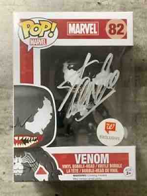 BLACK VENOM FUNKO POP SIGNED STAN LEE TODD MCFARLANE EXCLUSIVE JSA AUTHENTIC