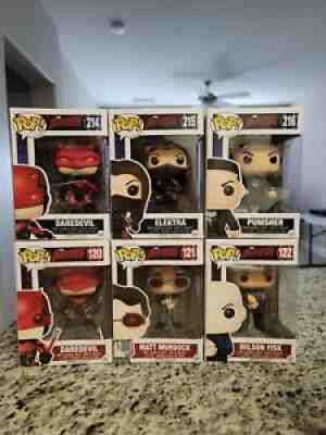 Funko Pop Daredevil Lot -Daredevil, Elektra, Matt Murdock, Wilson Fisk, Punisher