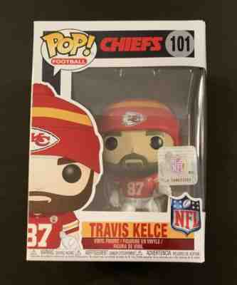 NEW! Funko Pop Travis Kelce NFL Chiefs #101 - Vaulted Retired 