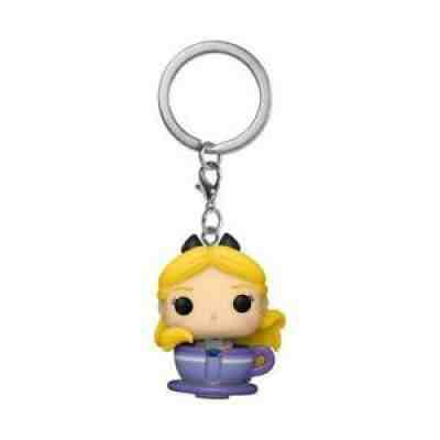 FUNKO Disneyland 65th Anniversary Pocket Pop! Keychain Alice in Teacup NEW!