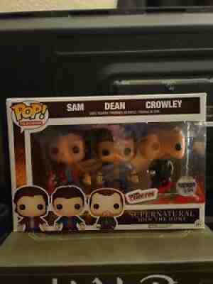 Funko Pop Supernatural Sam Dean Crowley 3 Pack New York Comic Con #11 Of 275...