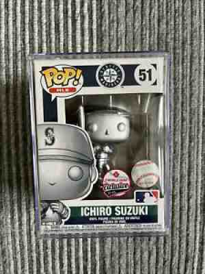 Funko Pop MLB Silver Ichiro Suzuki LE 51, Mariners Baseball, T-Mobile Park Excl.